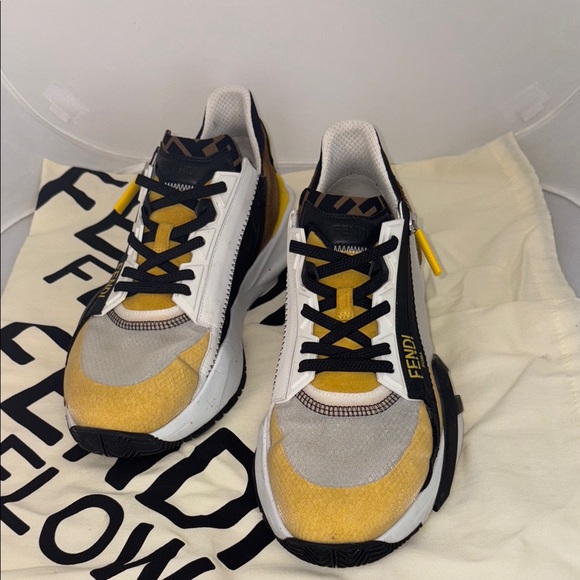 FENDI FLOW Multicolor nylon low-tops - Picture 1 of 10
